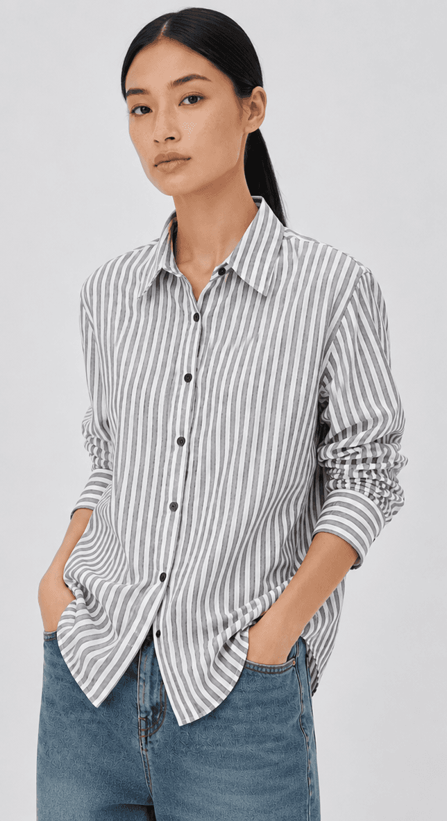 Cotton Blend Casual Shirt