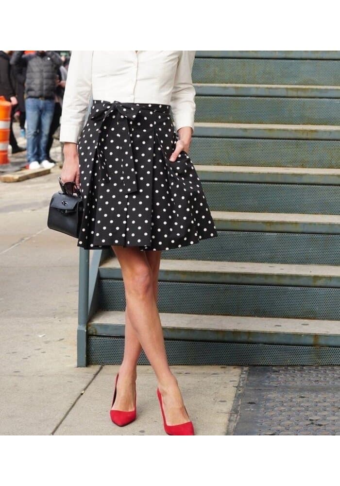 Pretty Polka Dot Mini Skirt